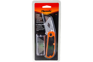 Нож 19мм трапециев.лезвие, складной+ 5 лезв.// Sparta