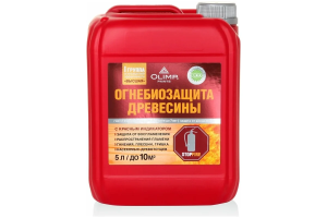 Пропитка огнебиозащитная красная 5кг Олимп