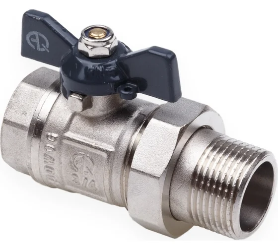 Кран шаровый 3/4" г/ш бабочка со сгоном AQualink