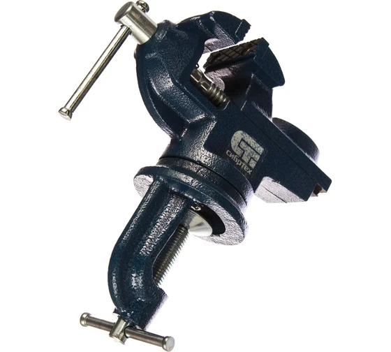 Тиски слесарные настольн. поворотн. 50мм // Сибртех