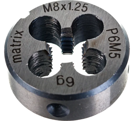 Плашка М8х1,25мм HSS // Matrix