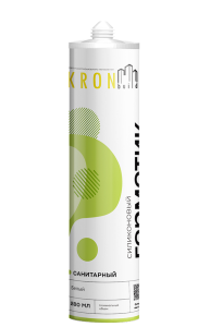 Герметик силикон. санитарн. белый KRONbuild 280мл