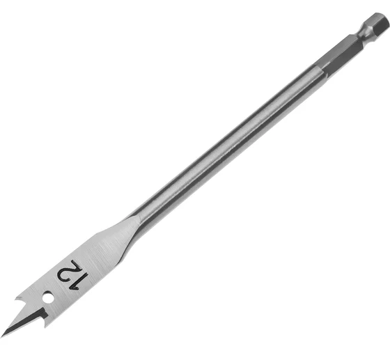 Сверло по дереву перовое, 12 мм 6-гранный хвостовик// Matrix