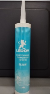 Герметик силикон. универс.белый LEDOV 280мл