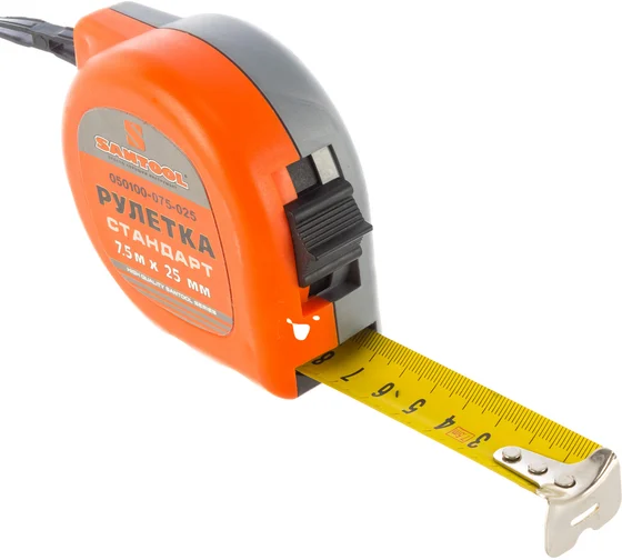 Рулетка 7,5м х 25 мм СТАНДАРТ SANTOOL
