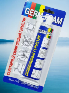 Герметик санитарный ПРОЗРАЧНЫЙ 85мл 80г GERMFOAM