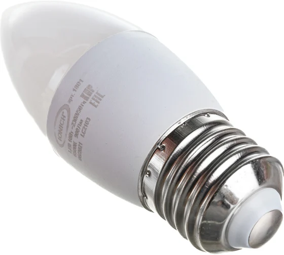 Лампа светодиодная свеча C37 10Вт 6500К Е27 IONICH