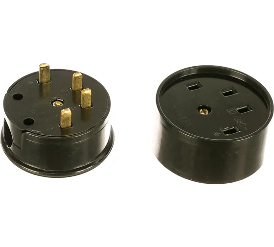 Разъем РШ-ВШ карб. 32А 380В черный UNIVersal