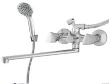 Смеситель д/ванны RUSANT кран-букса керам. L-обр. 35см 61-07