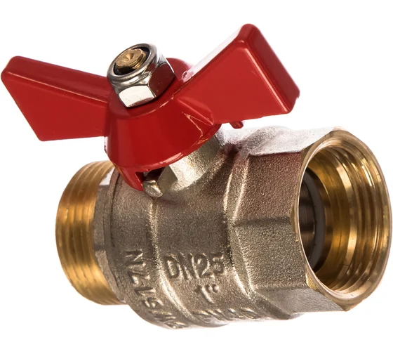 Кран шаровый с ручкой бабочкой вн-нар. 1" VALTEC "Basе"