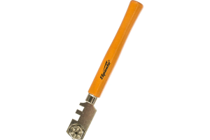 Стеклорез 6-роликовый с деревянной рукояткой// Sparta