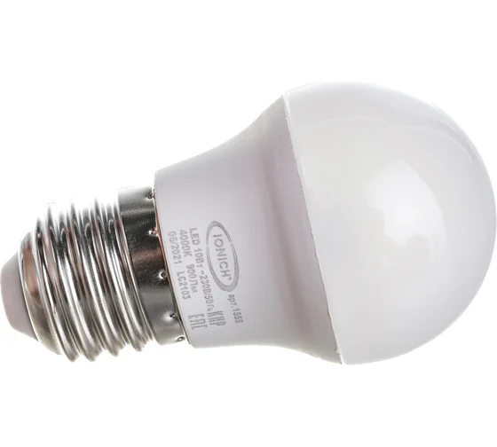 Лампа светодиодная шар G45 10Вт 4000К Е27 IONICH