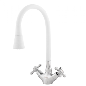 Смеситель д/кух RUSANT латунь, шпилька серый 456-07