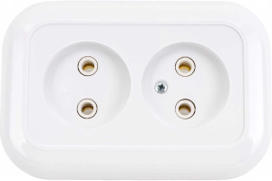 Розетка двойная с/у РС10-393 "Валентина" ВОС