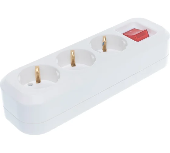 Колодка 3 гн. с/з  и выкл. IONICH