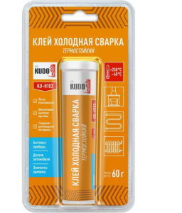 Клей Холодная сварка термостойкий KUDO 60г