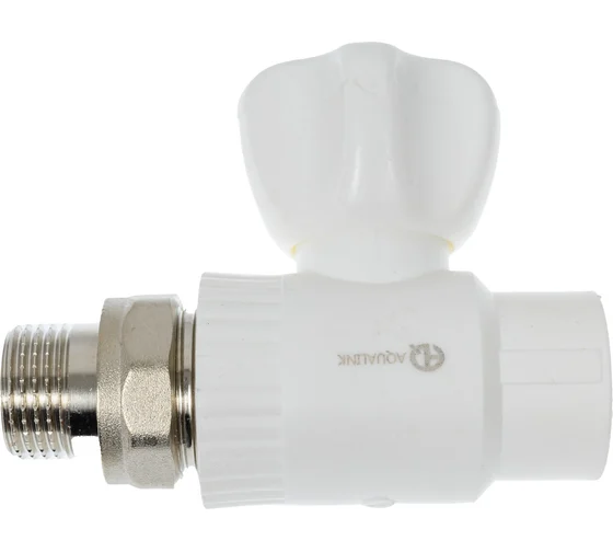Кран шаровый д/радиатора 20х1/2 прямой AQualink