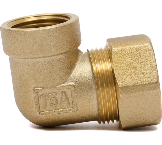 Муфта с угл."труба-ВР" 15мм*1/2" Кофулсо