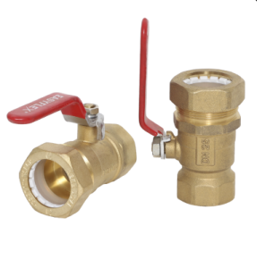 Кран шар. для гофр.труб (мама) 25F Кофулсо