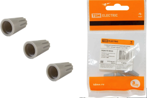 Зажим соед.изолир. СИЗ-1 3,0мм² серый (5шт )TDM