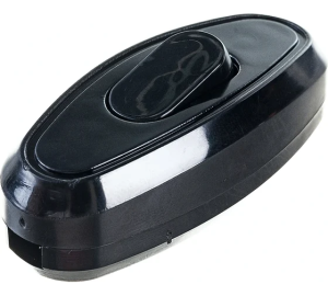 Переключатель бра 6А 250В черный UNIVersal