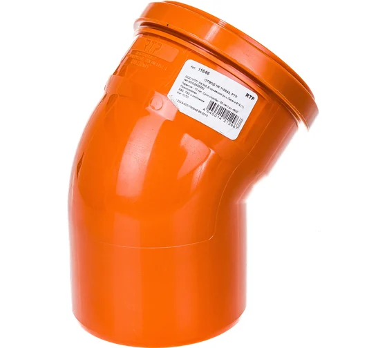 Отвод 110*45 наруж.кан. РТП