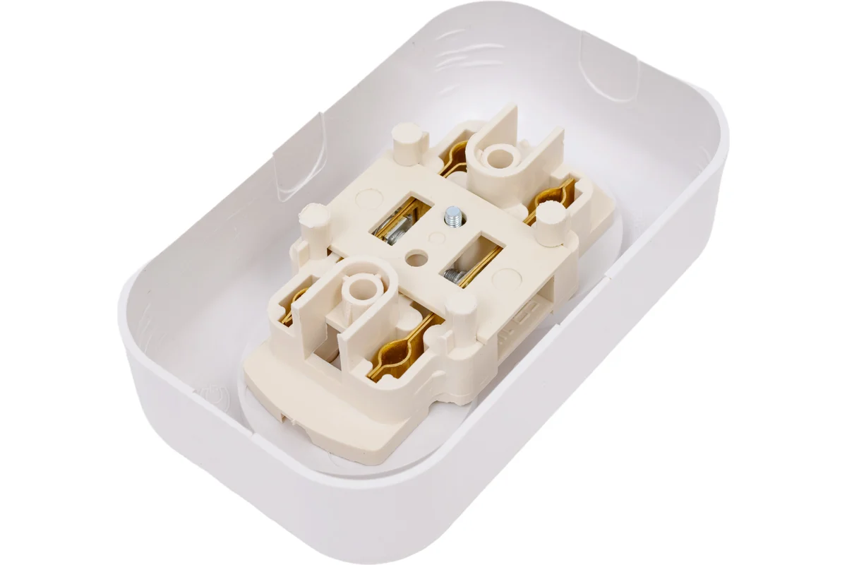 Розетка двойная накладная РА10-382 "Валентина" ВОС