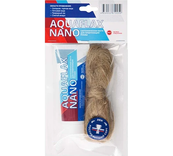 Паста Aquaflax nano тюбик 80 гр. + 20 гр. лен