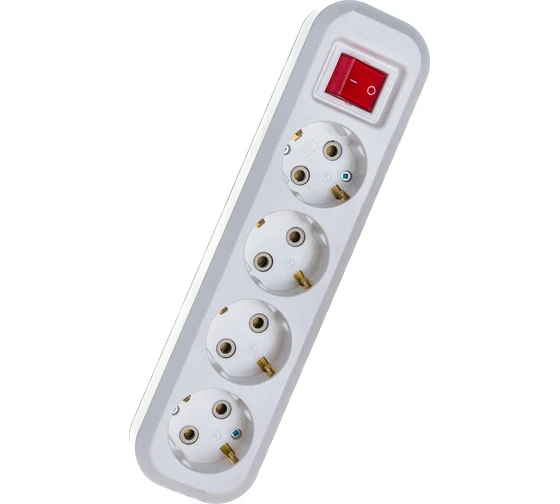 Колодка 4 гн. с/з и выкл. IONICH