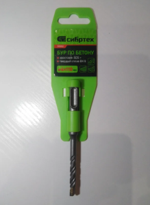Бур по бетону SDS-plus 6х110мм Сибртех