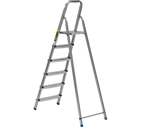 Стремянка 6 ступеней стальная оцинк. Сибртех