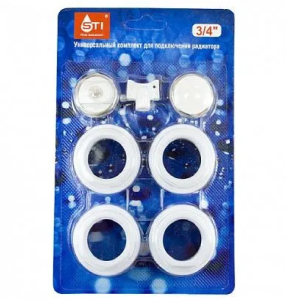 Набор для радиатора 7 пр. 3/4" AQS