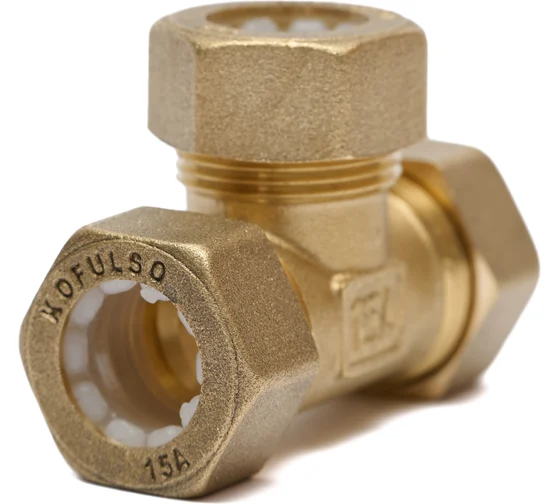 Тройник "труба-труба-труба" 20*20*20мм Кофулсо