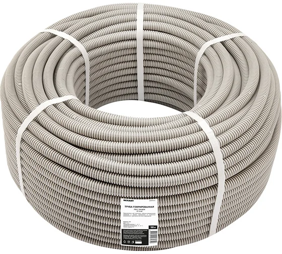 Труба гофр. ПВХ с зондом d 16мм REXANT