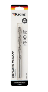 Сверло по металлу 10,0x133x87мм P6M5 Стандарт+ //KRANZ